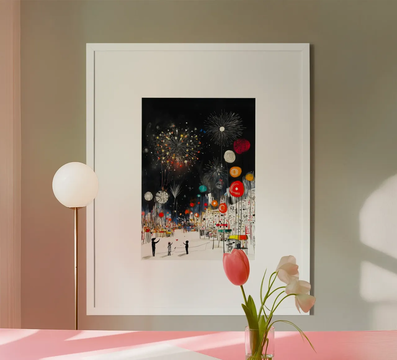 Festival messicano poster con telaio in plastica da Justyna Jaszke JBJart