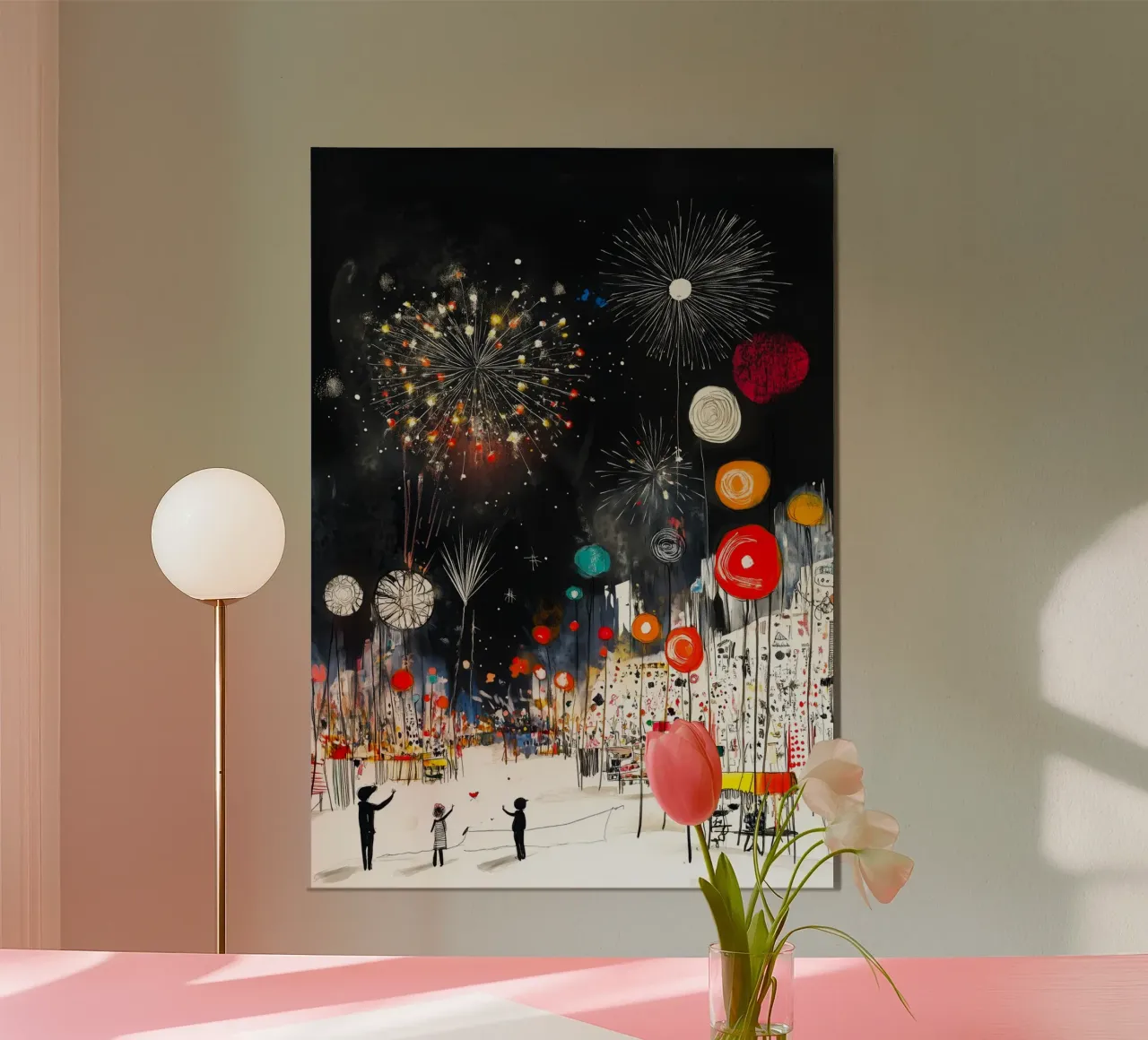 Festival messicano poster con telaio in plastica da Justyna Jaszke JBJart