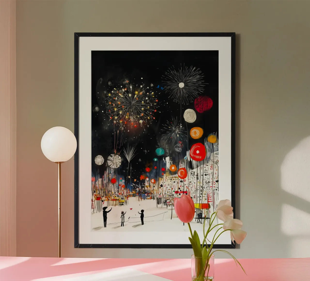 Festival messicano poster con telaio in plastica da Justyna Jaszke JBJart