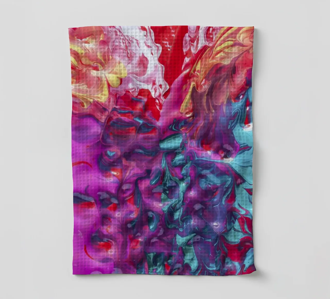 Acrylique Vibrante Pour Abstract - Fluid Art & Modern Expressio torchon de NorwesClub