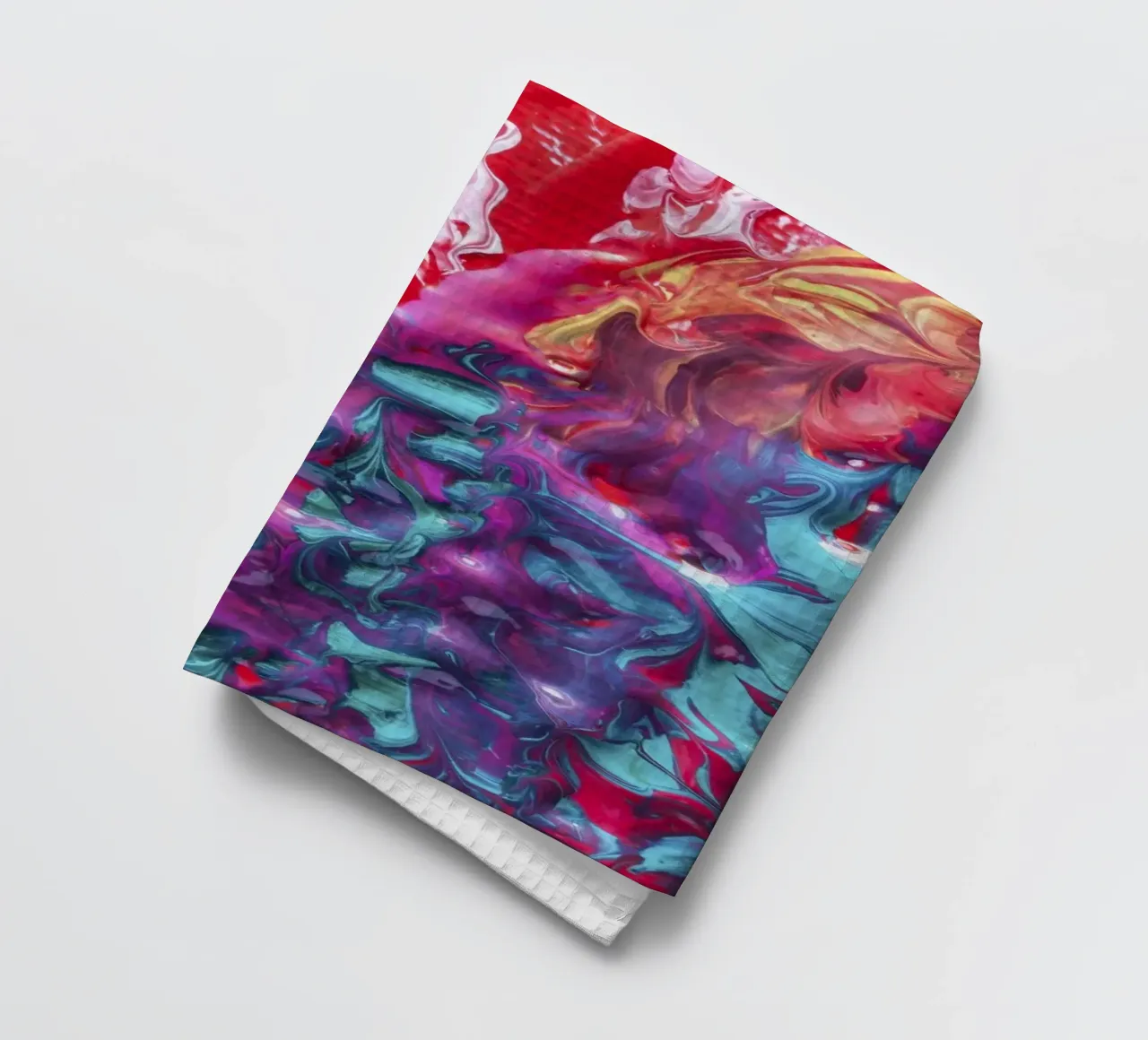 Acrylique Vibrante Pour Abstract - Fluid Art & Modern Expressio torchon de NorwesClub