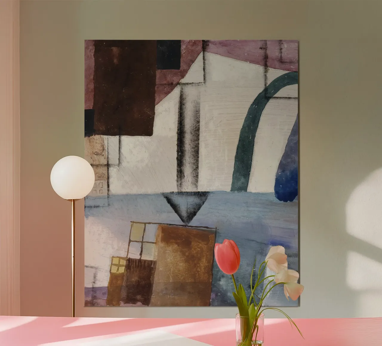 Paul Klee's "White Easter II" - Bauhaus Abstract Geometric A poster by NorwesClub