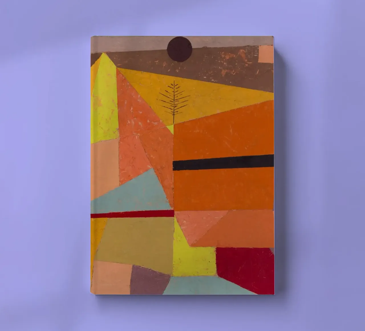 Paul Klee "Alegre paisaje de montaña" - Arte abstracto de la Bauhaus cuaderno de NorwesClub