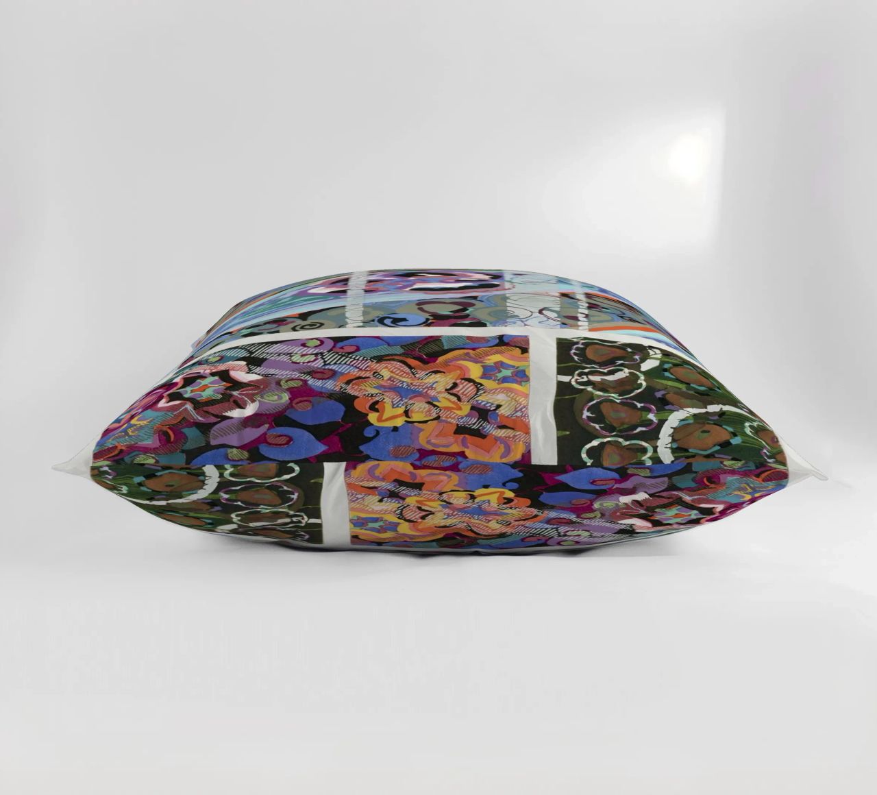 Édouard Bénédictus "Variations" - Art Deco Pattern Print decorative cushion by NorwesClub