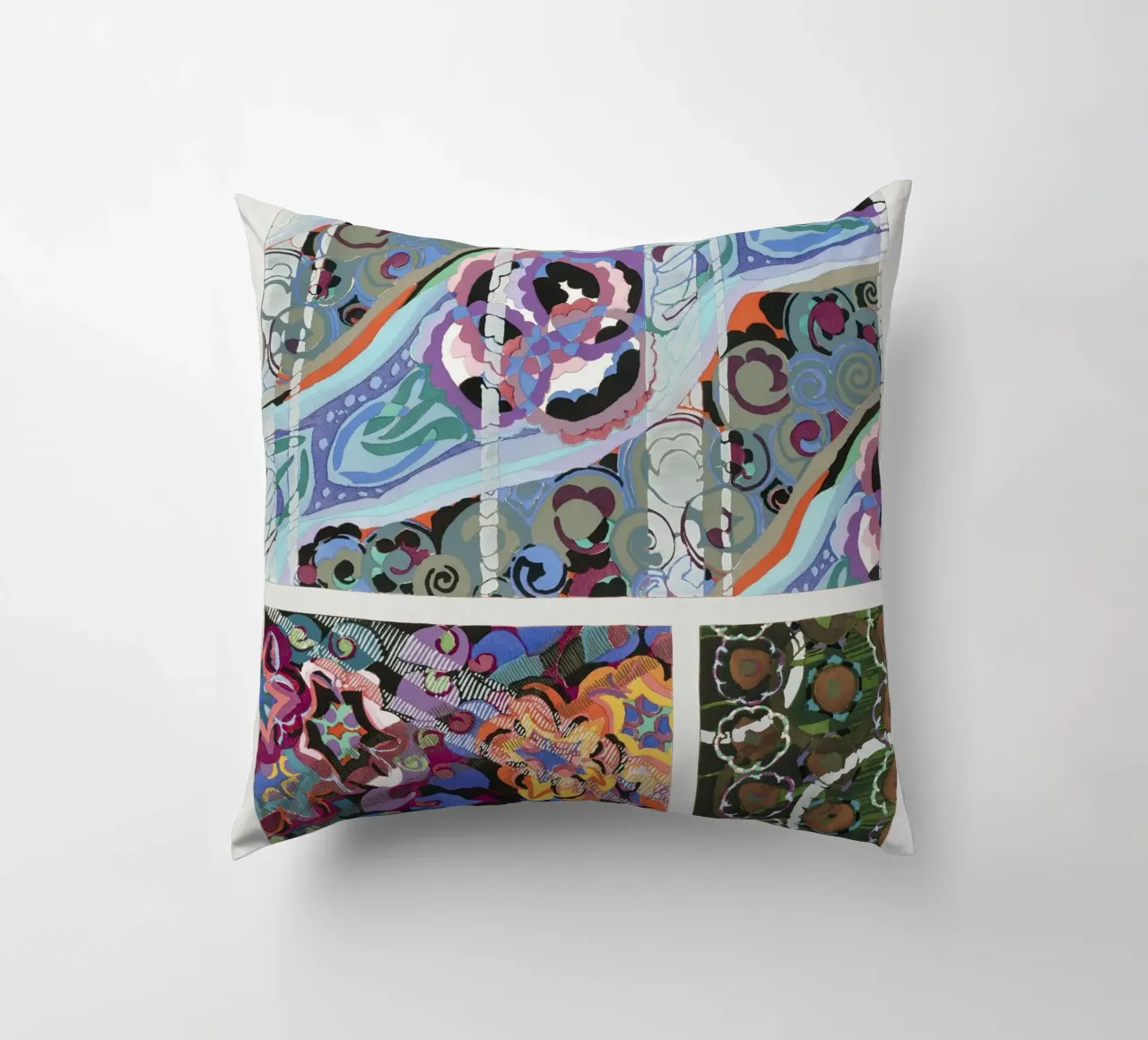 Édouard Bénédictus "Variations" - Art Deco Pattern Print cojín de NorwesClub