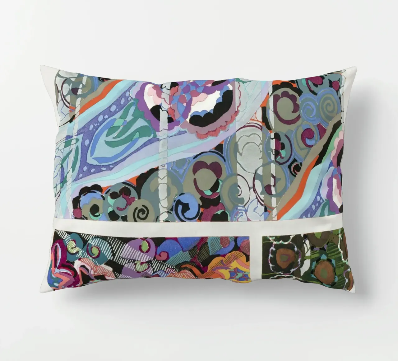 Édouard Bénédictus "Variations" - Art Deco Pattern Print cojín de NorwesClub