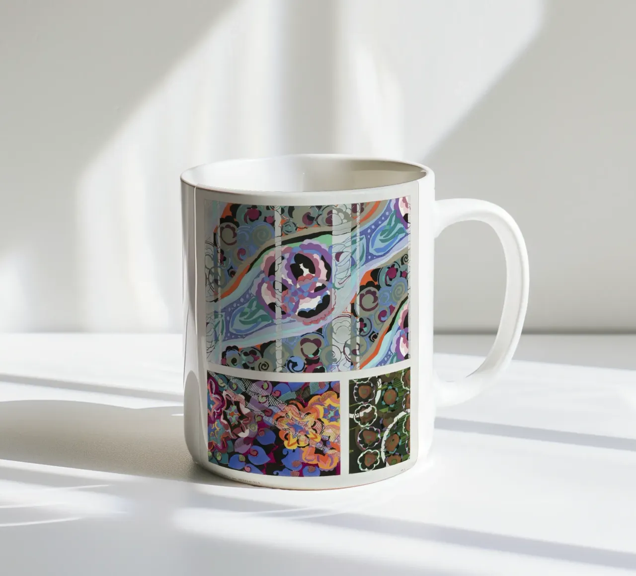Édouard Bénédictus "Variationen" - Art Deco Pattern Print Keramik Tasse von NorwesClub