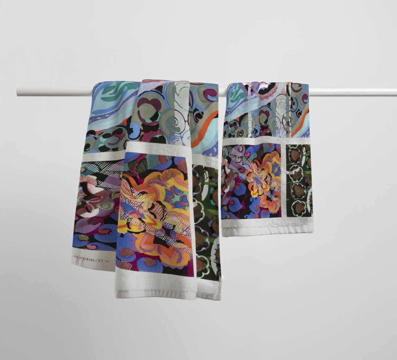 Édouard Bénédictus "Variations" - Art Deco Pattern Print towel by NorwesClub