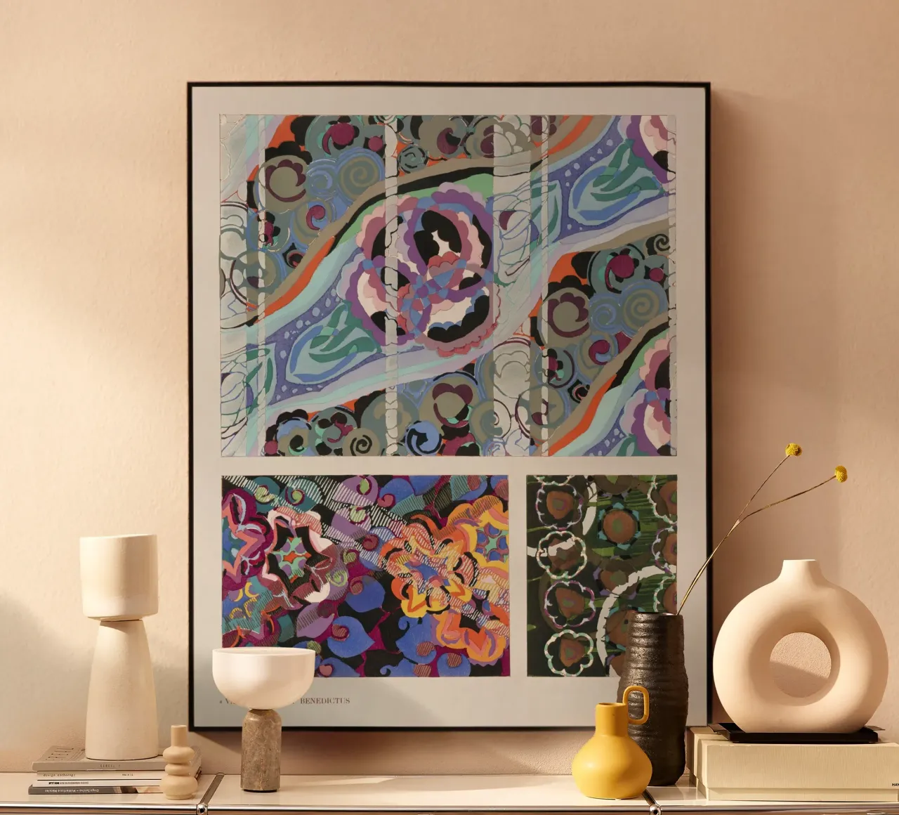 Édouard Bénédictus "Variations" - Art Deco Pattern Print metacrilato de NorwesClub