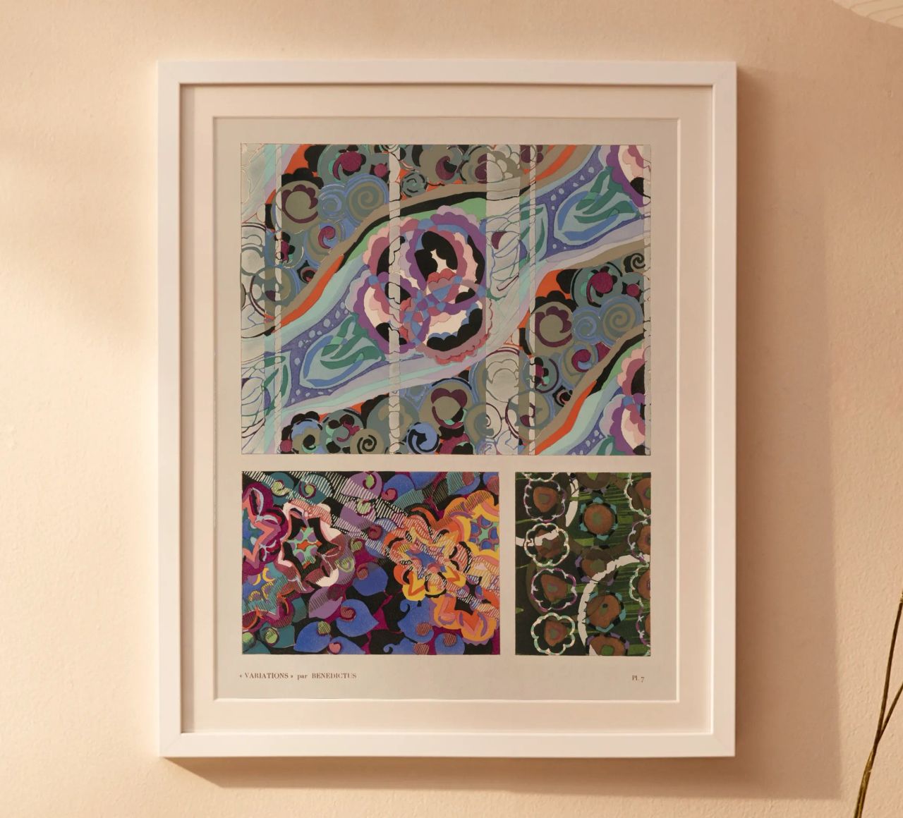 Édouard Bénédictus "Variations" - Art Deco Pattern Print hahnemühle by NorwesClub
