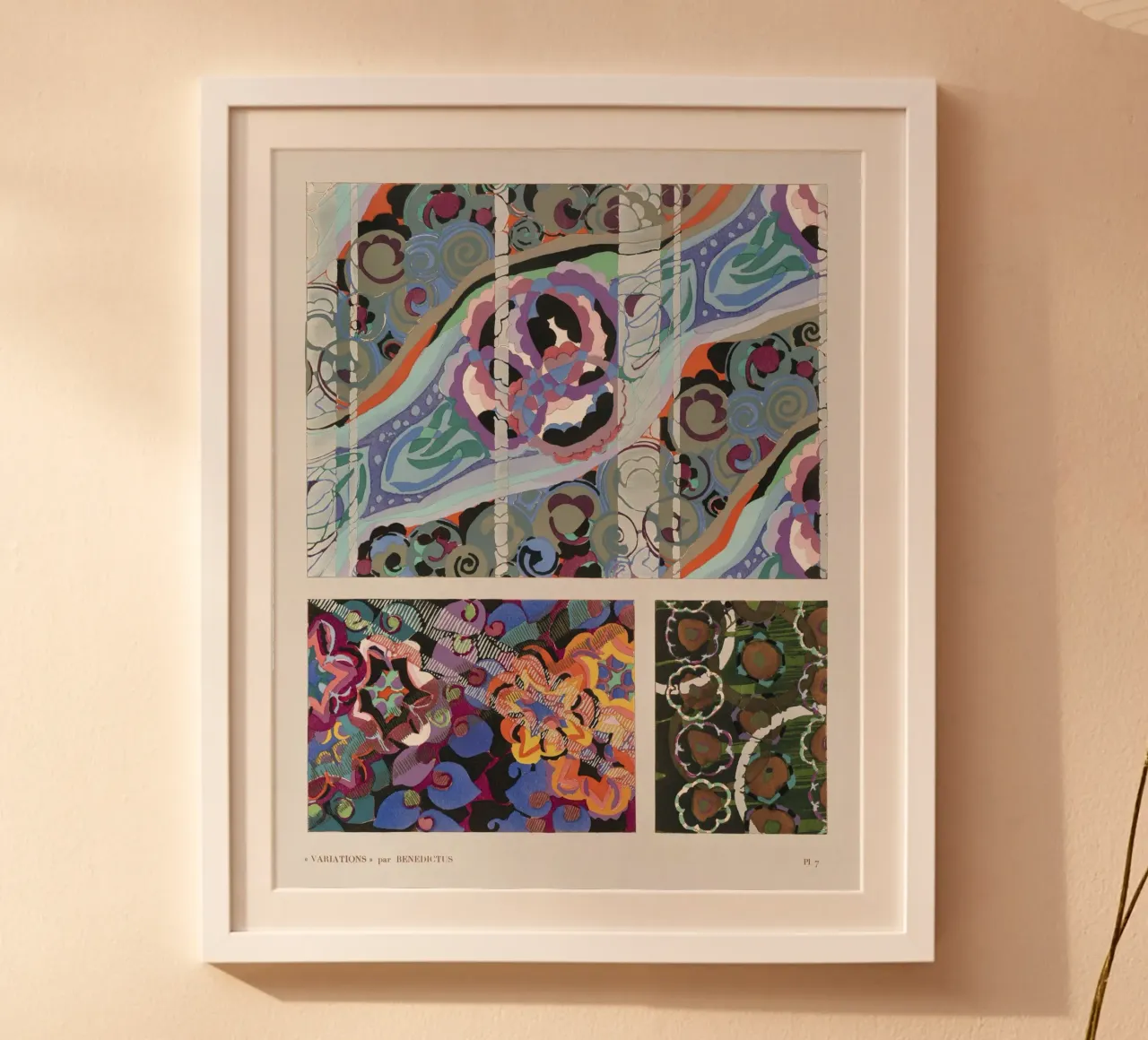 Édouard Bénédictus "Variations" - Art Deco Pattern Print hahnemühle by NorwesClub