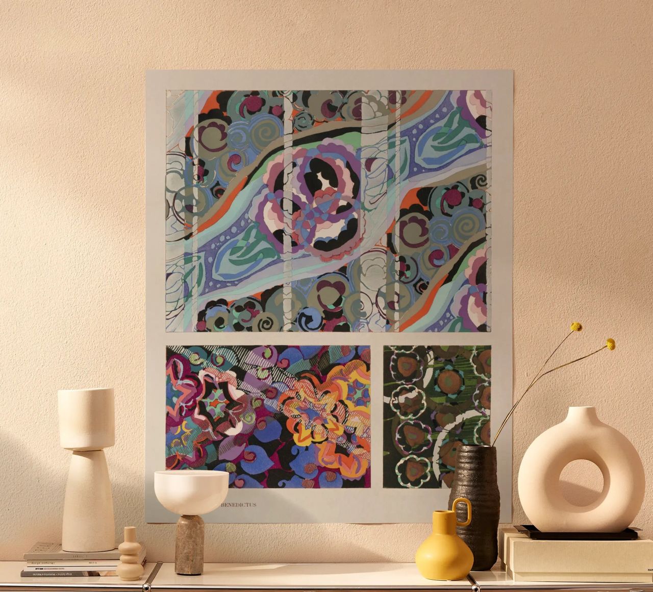 Édouard Bénédictus "Variations" - Art Deco Pattern Print hahnemühle by NorwesClub
