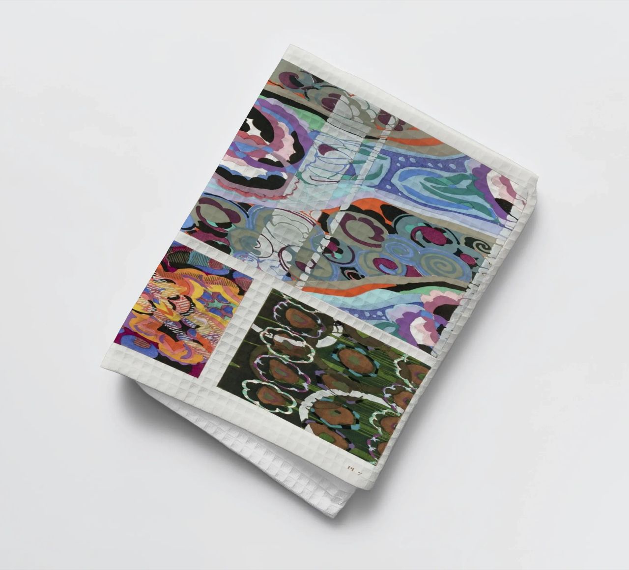 Édouard Bénédictus "Variations" - Art Deco Pattern Print tea towel by NorwesClub