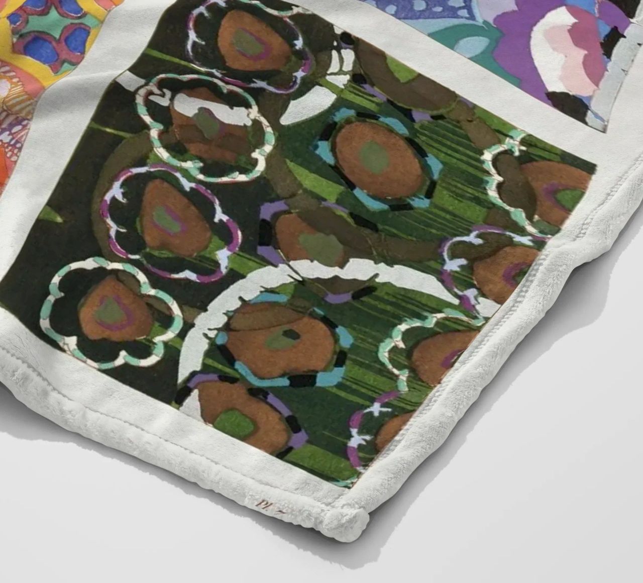 Édouard Bénédictus "Variations" - Art Deco Pattern Print fleece blanket by NorwesClub