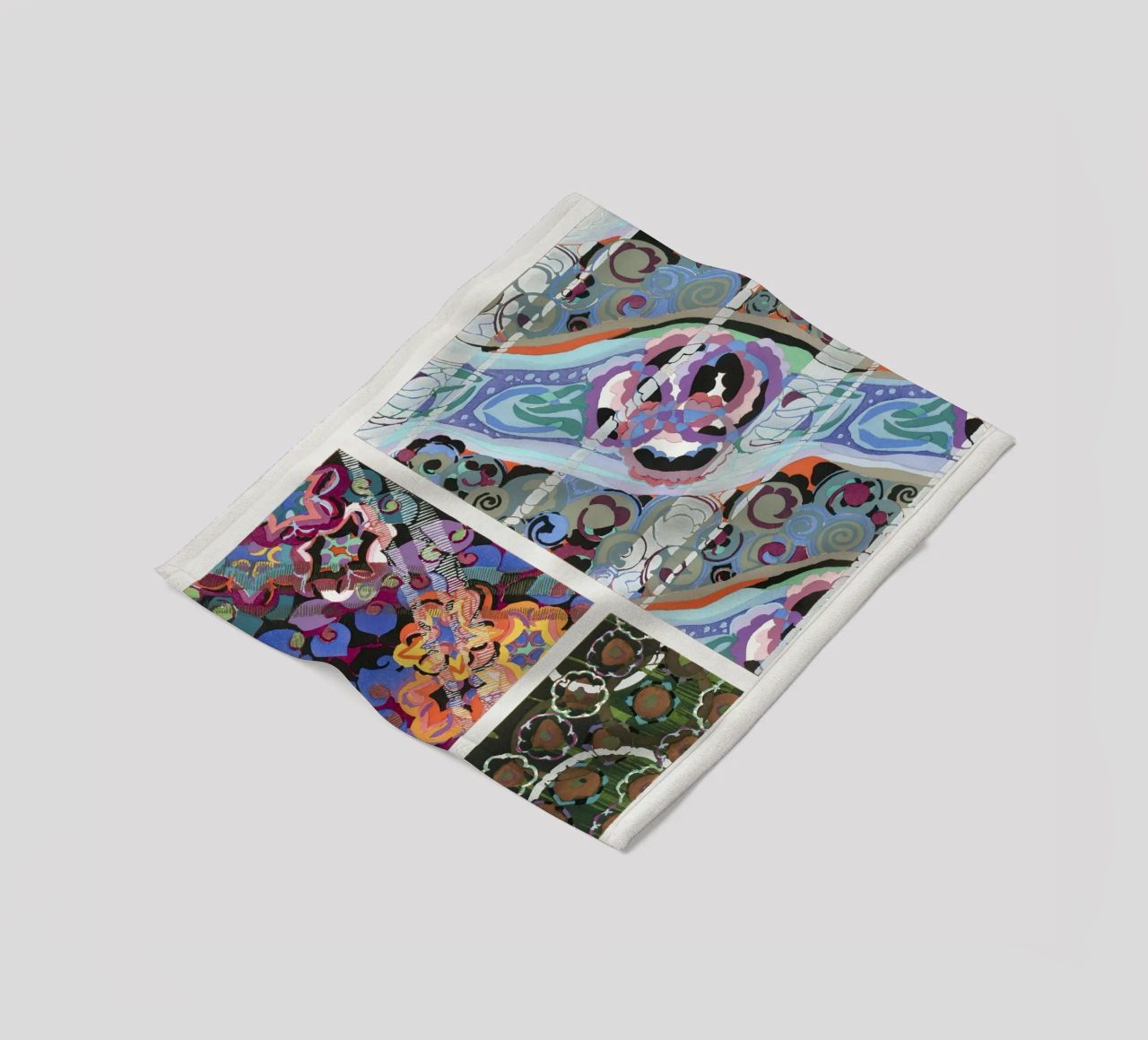 Édouard Bénédictus "Variations" - Art Deco Pattern Print fleece blanket by NorwesClub