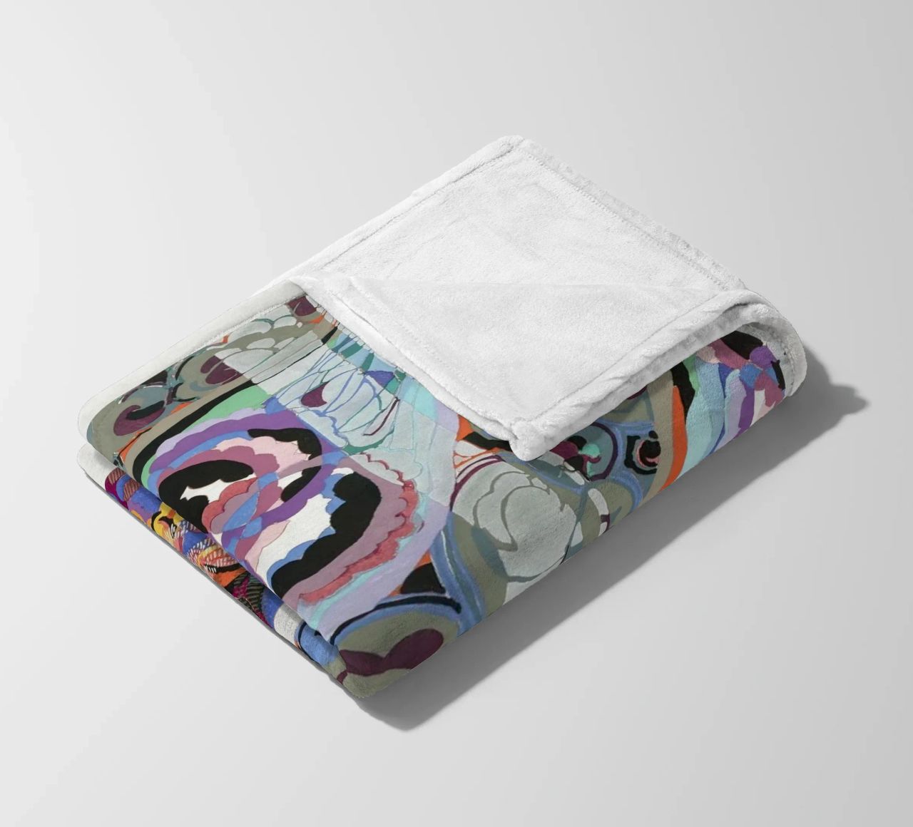 Édouard Bénédictus "Variations" - Art Deco Pattern Print fleece blanket by NorwesClub