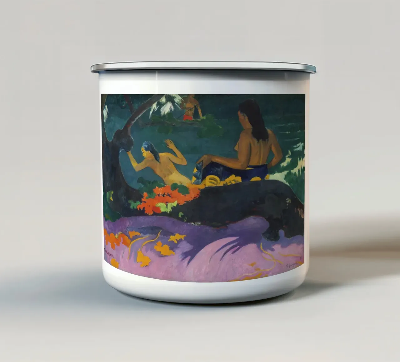 Paul Gauguin "Fatata te Miti" - Artista tahitiano post-impressionista tazza in smalto da NorwesClub