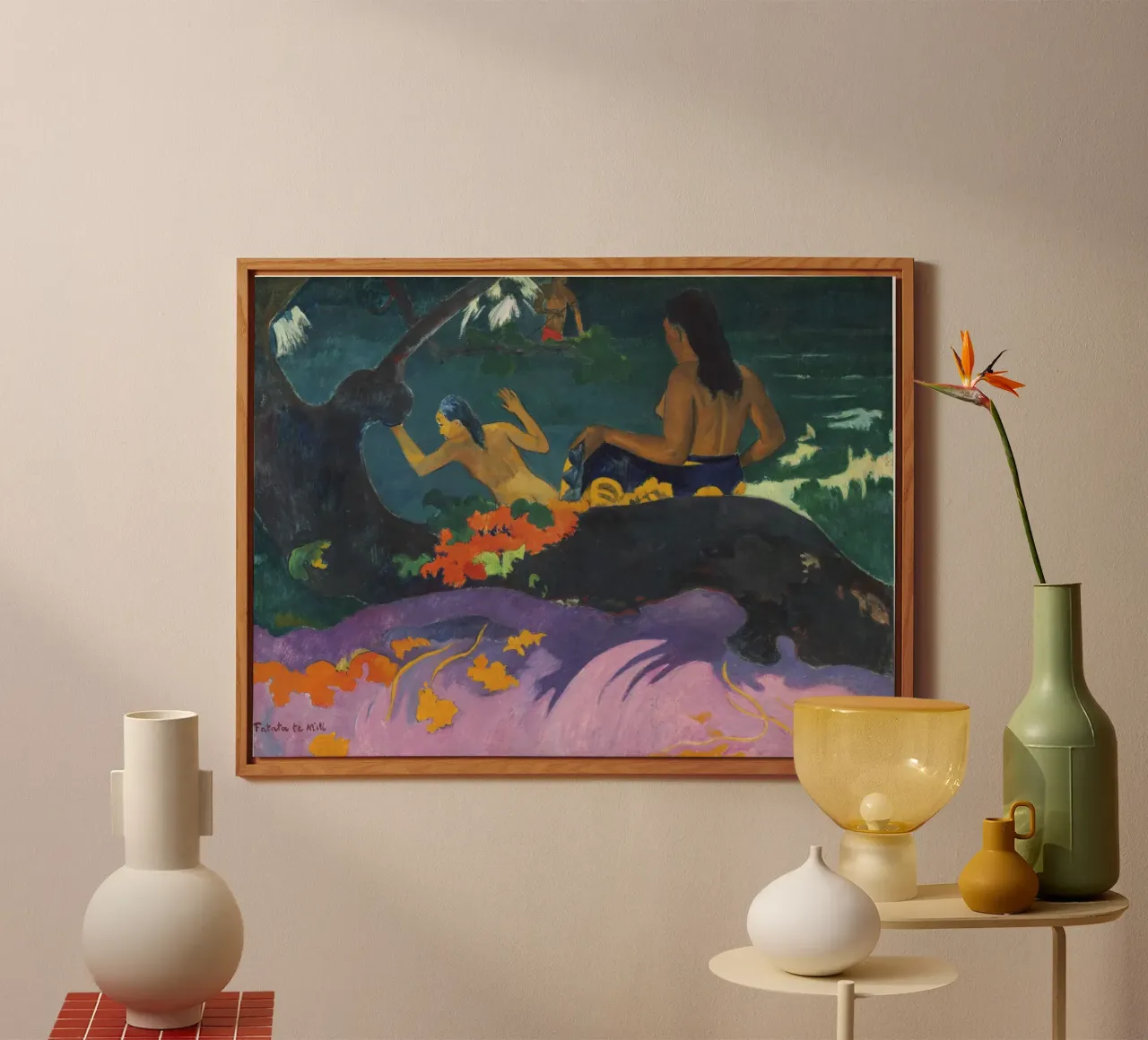 Paul Gauguin "Fatata te Miti" - Artista tahitiano post-impressionista alluminio dibond da NorwesClub