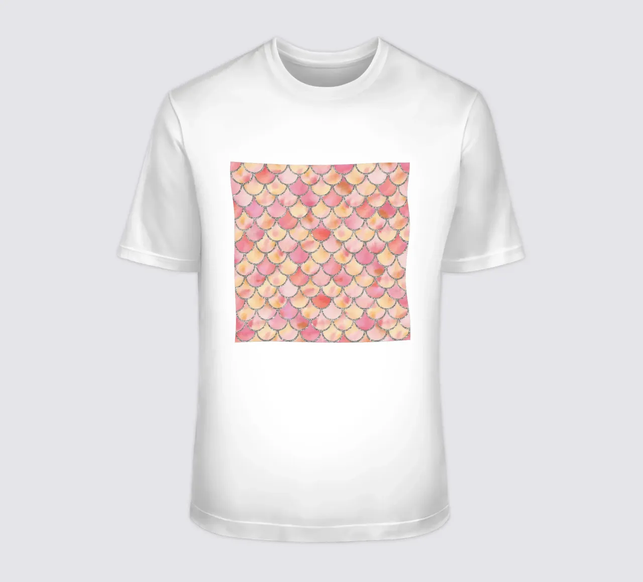 Scaglie di sirena in rosa confetto t-shirt da Happy Littles