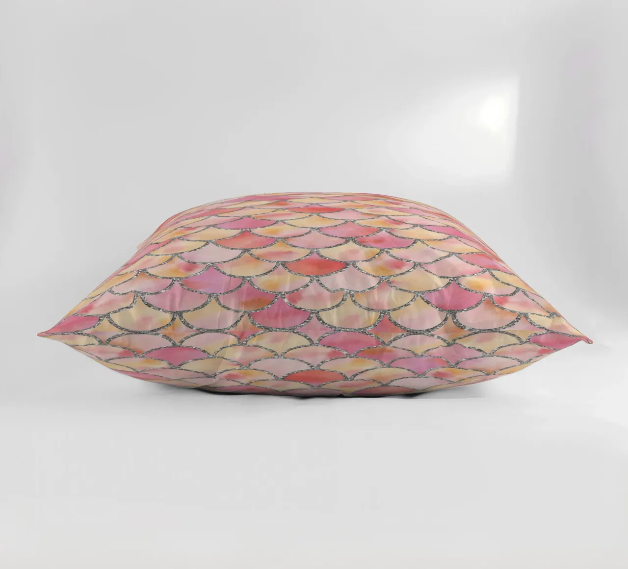 Scaglie di sirena in rosa confetto cuscino da Happy Littles