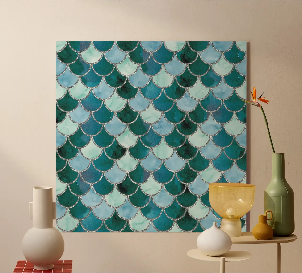 Scaglie di sirena in Soft Aqua plexiglass da Happy Littles