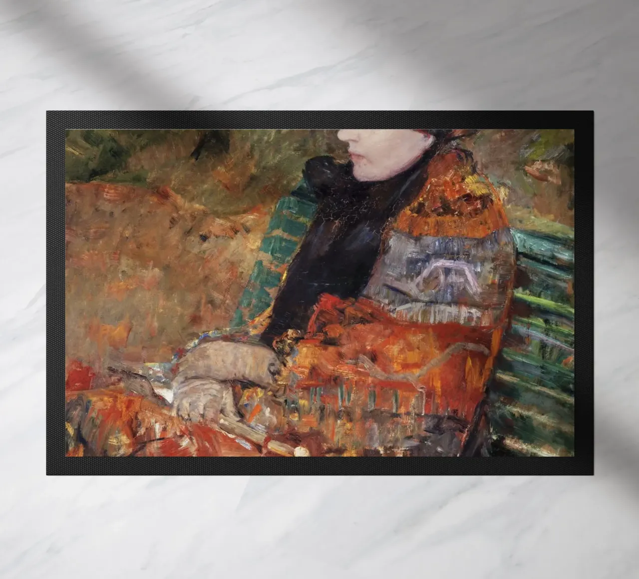 Mary Cassatt "Autunno: Lydia Cassatt" - Ritratti impressionisti zerbino da NorwesClub