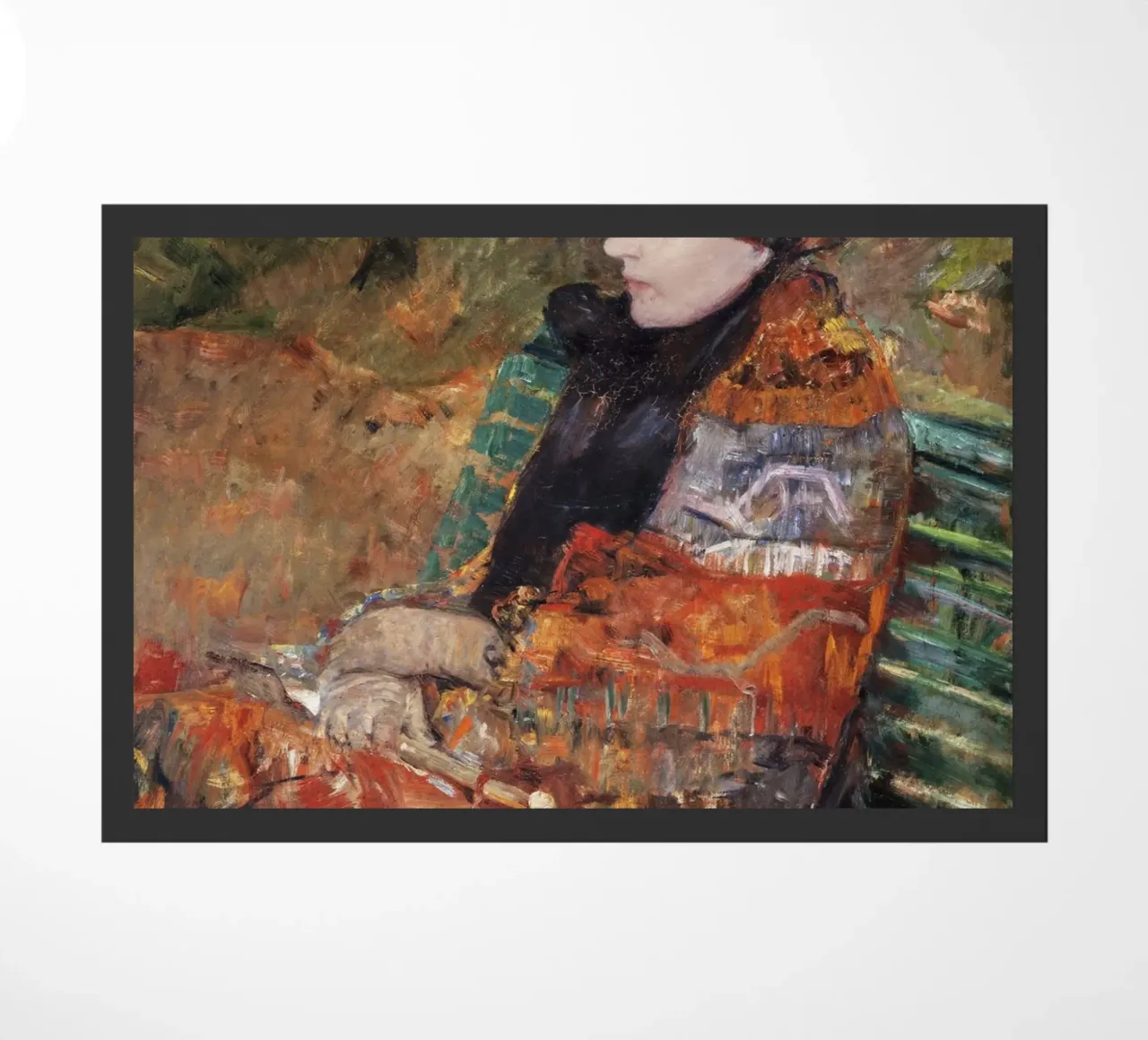 Mary Cassatt "Autunno: Lydia Cassatt" - Ritratti impressionisti zerbino da NorwesClub