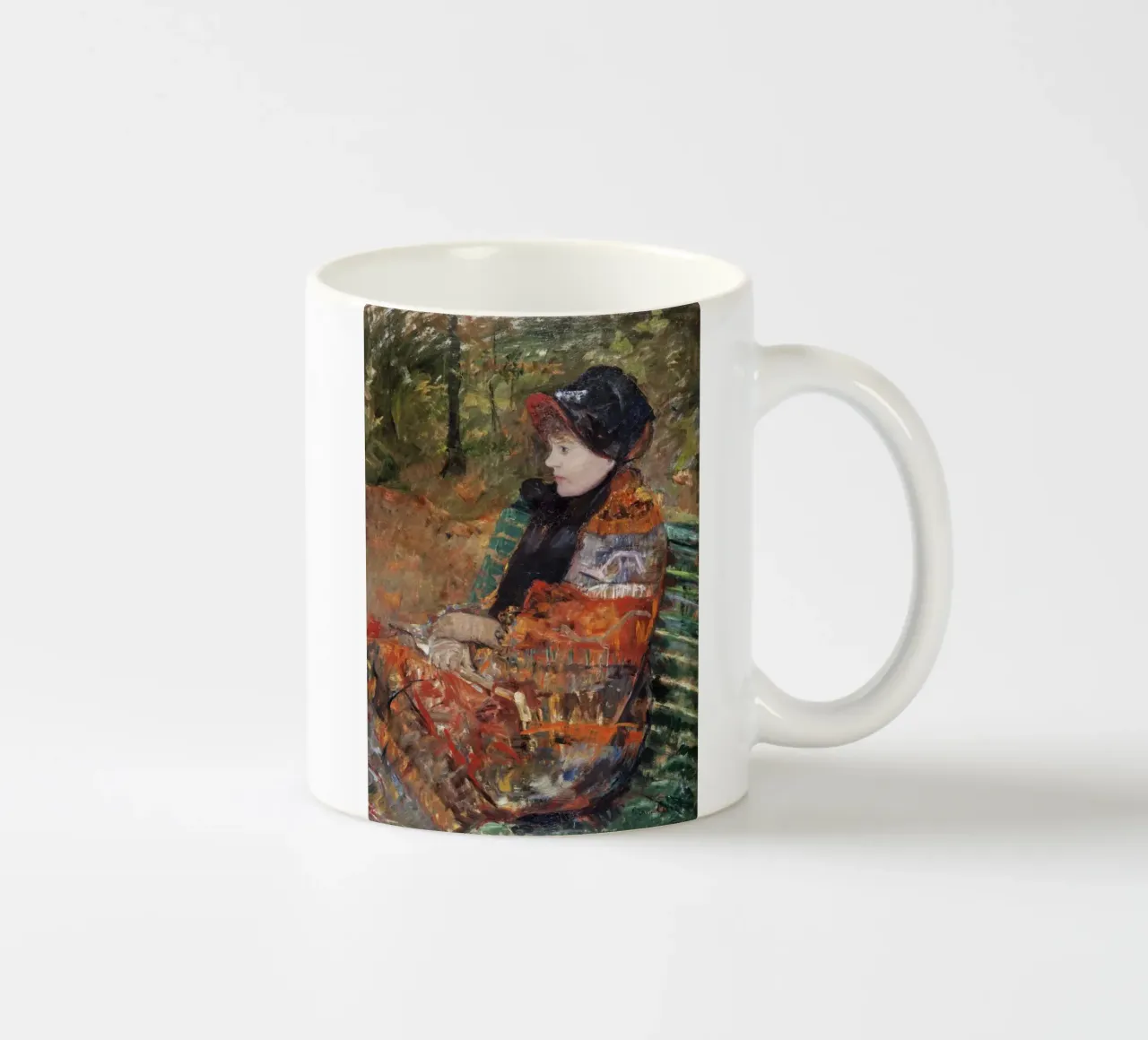 Mary Cassatt "Autunno: Lydia Cassatt" - Ritratti impressionisti tazza in ceramica da NorwesClub