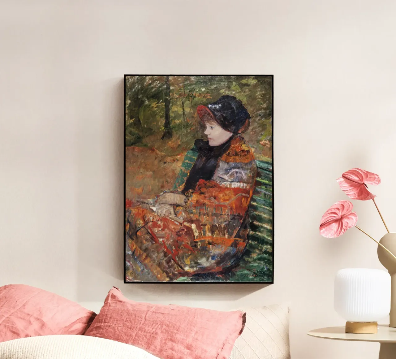 Mary Cassatt "Autunno: Lydia Cassatt" - Ritratti impressionisti plexiglass da NorwesClub