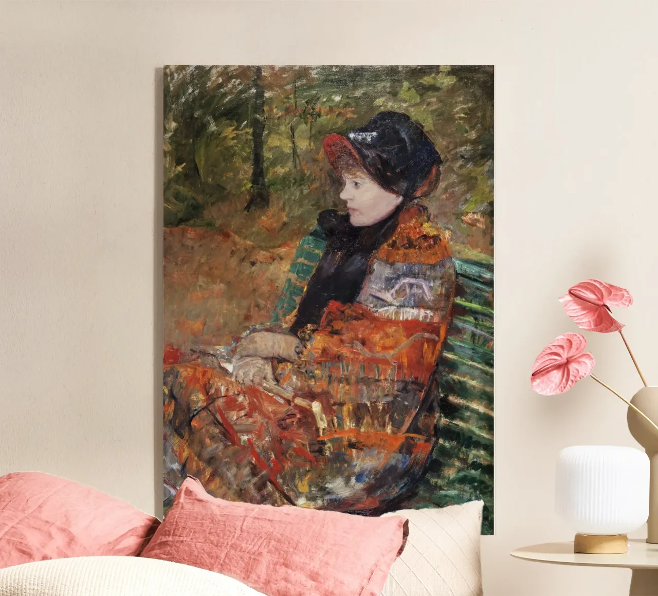 Mary Cassatt "Autunno: Lydia Cassatt" - Ritratti impressionisti plexiglass da NorwesClub