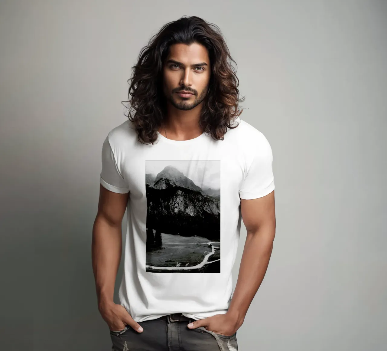 Clouds Hanging Low t-shirt da Sebastian Hilgetag
