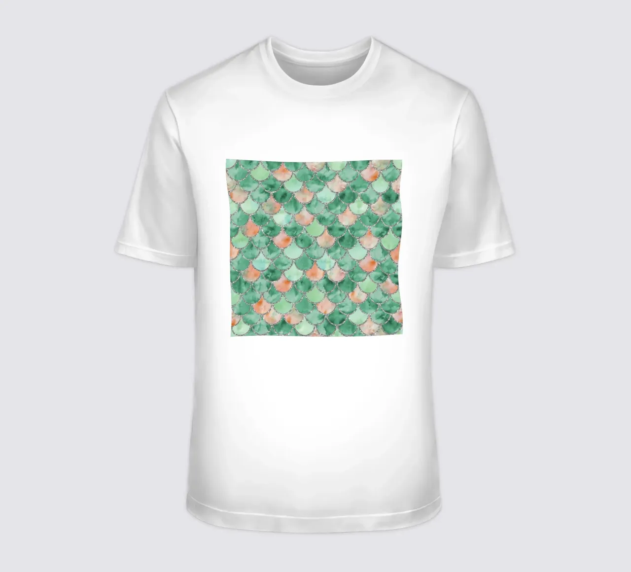 Scaglie di sirena in verde fresco t-shirt da Happy Littles