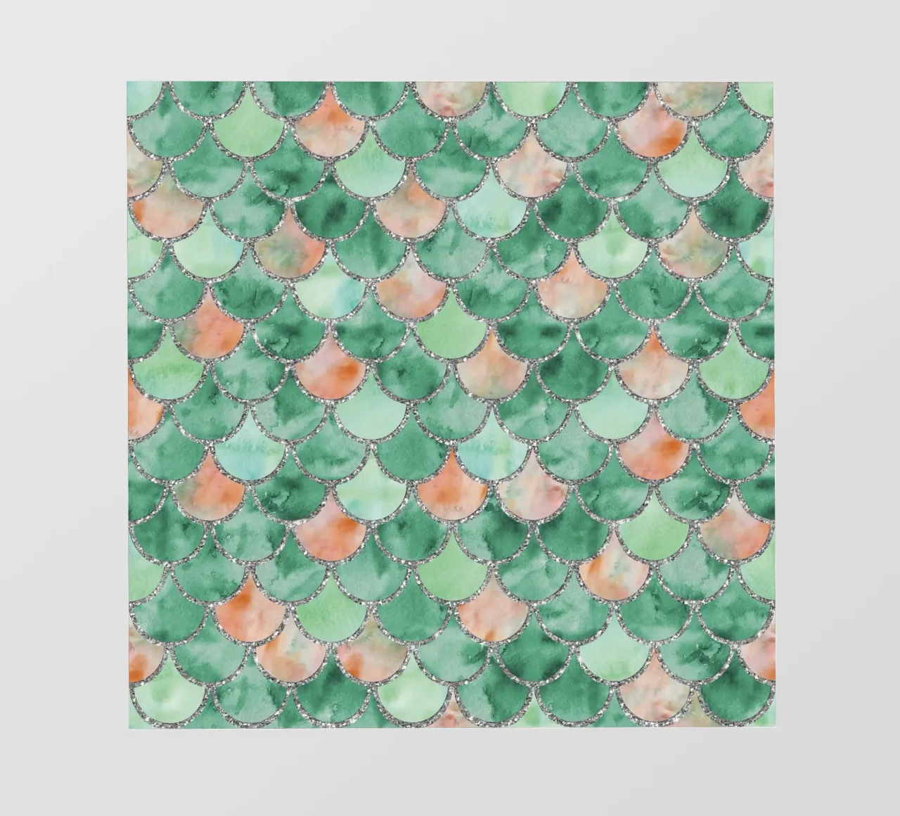 Scaglie di sirena in verde fresco telo in pvc da Happy Littles
