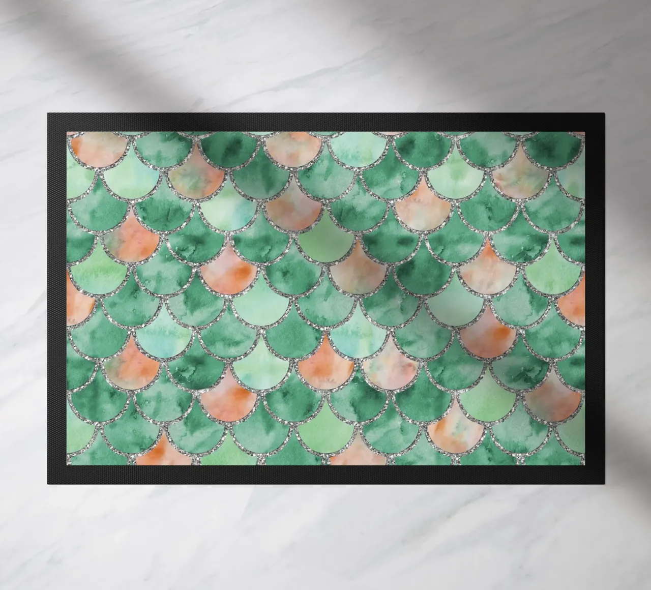 Scaglie di sirena in verde fresco zerbino da Happy Littles