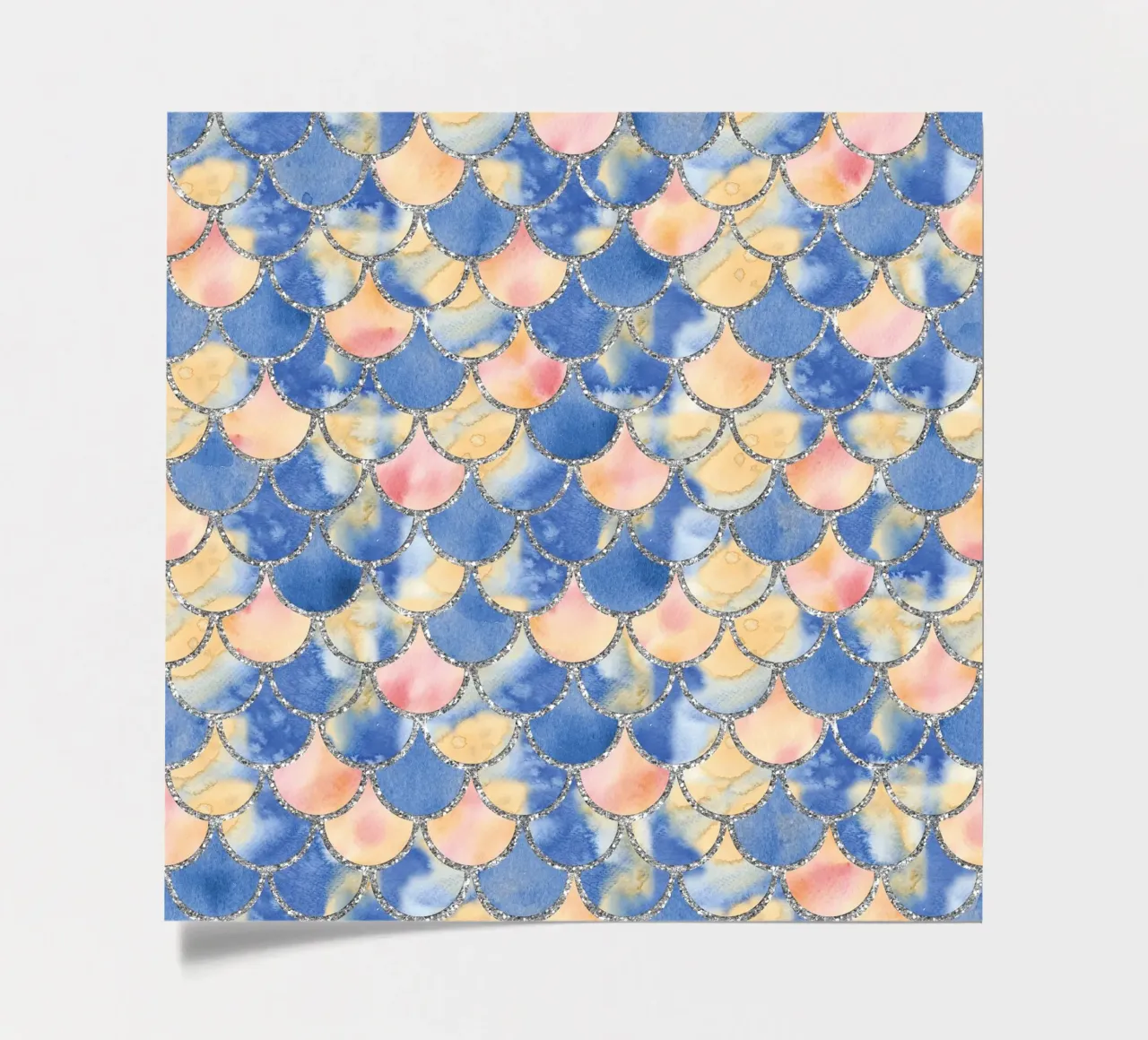 Mermaid Scales in Blue Sand sticker sheet by Happy Littles