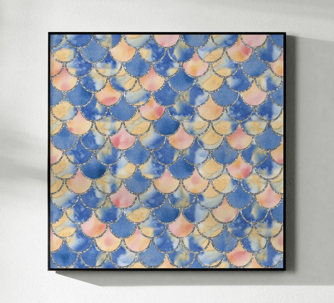 Scaglie di sirena in sabbia blu plexiglass da Happy Littles