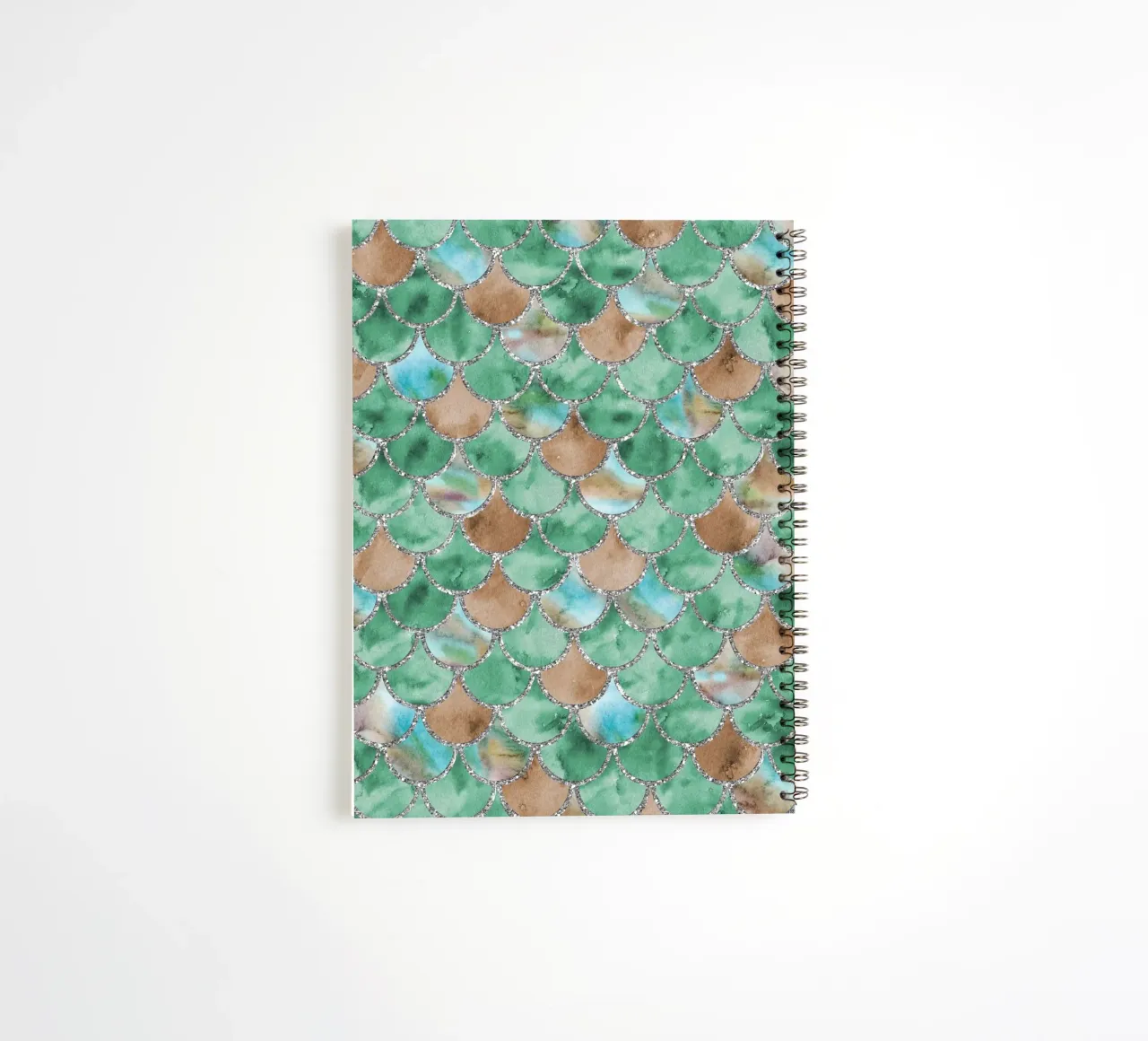 Scaglie di sirena in giada color terra diario ad anelli da Happy Littles