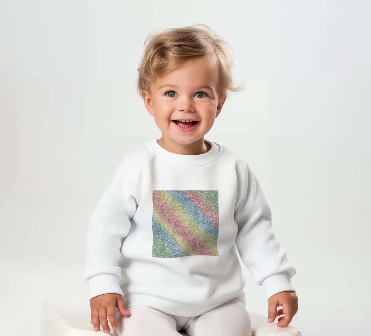 Glitter arcobaleno felpa neonato da Happy Littles