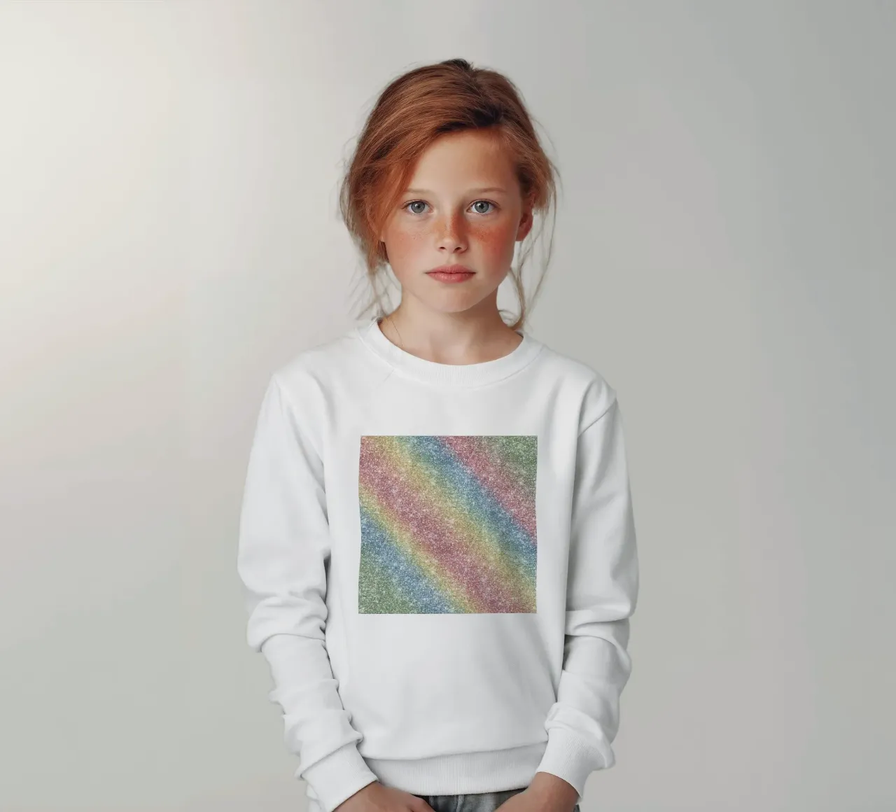 Glitter arcobaleno felpa bambino da Happy Littles