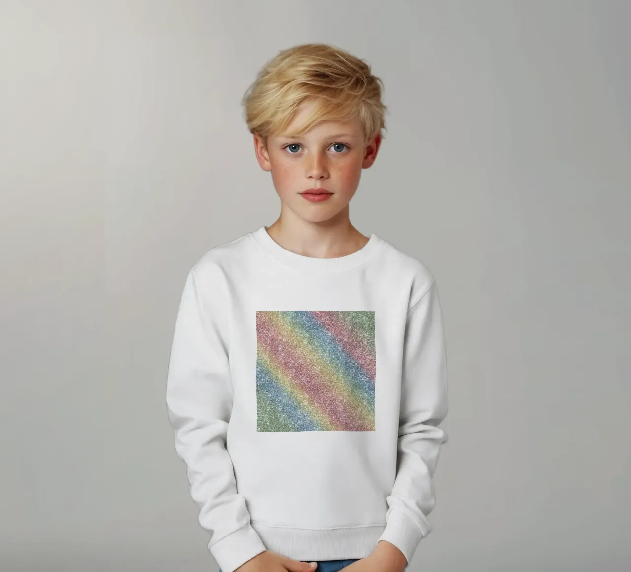 Glitter arcobaleno felpa bambino da Happy Littles