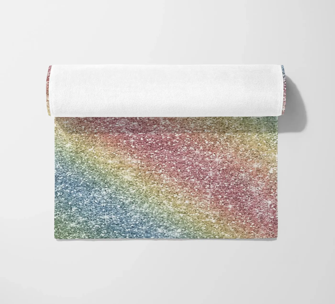 Glitter arcobaleno telo mare da Happy Littles