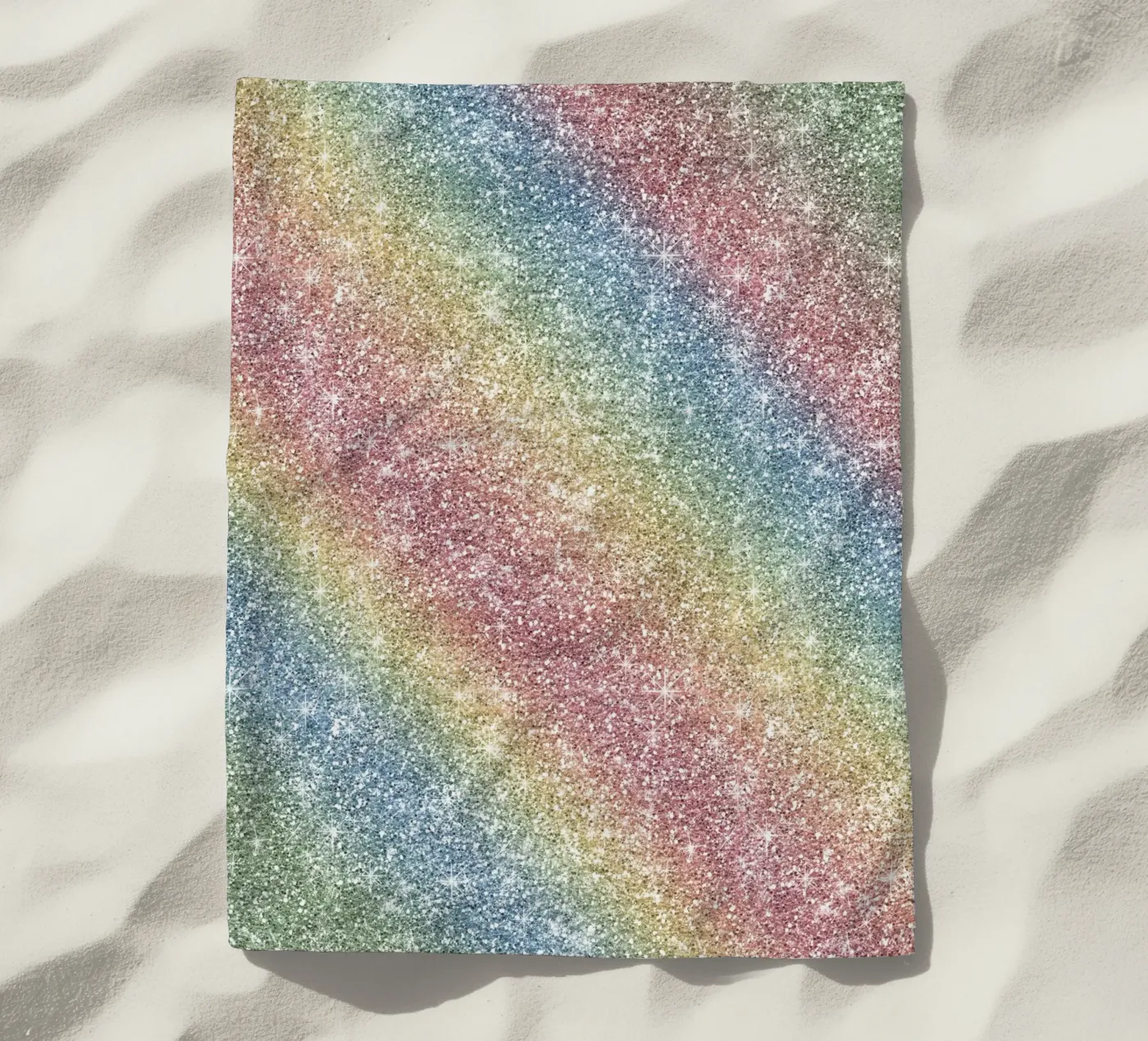 Glitter arcobaleno telo mare da Happy Littles