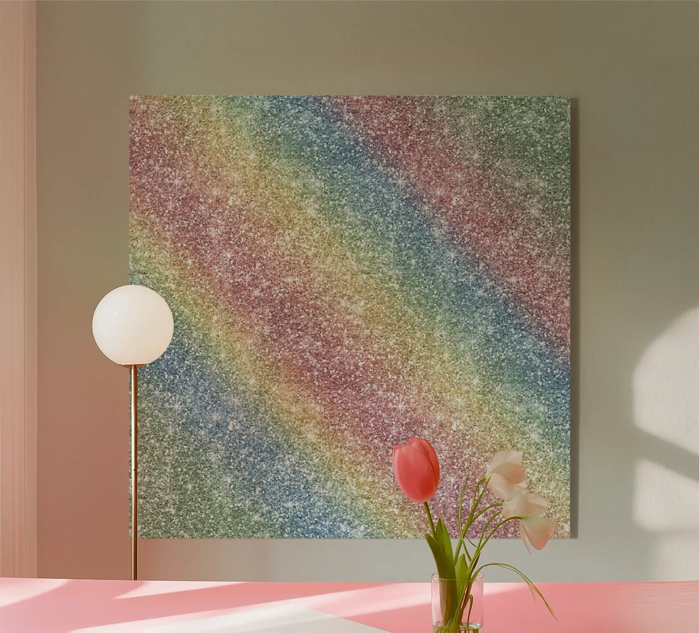 Rainbow Glitter plexiglass da Happy Littles