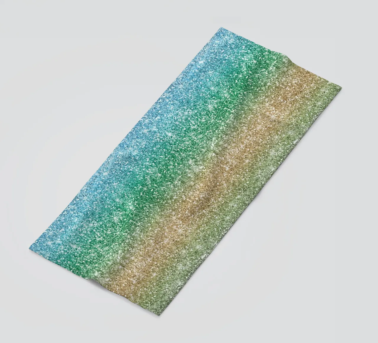 Rainbow Glitter beach towel by Happy Littles