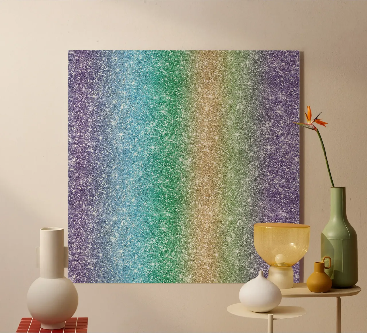 Rainbow Glitter plexiglass da Happy Littles