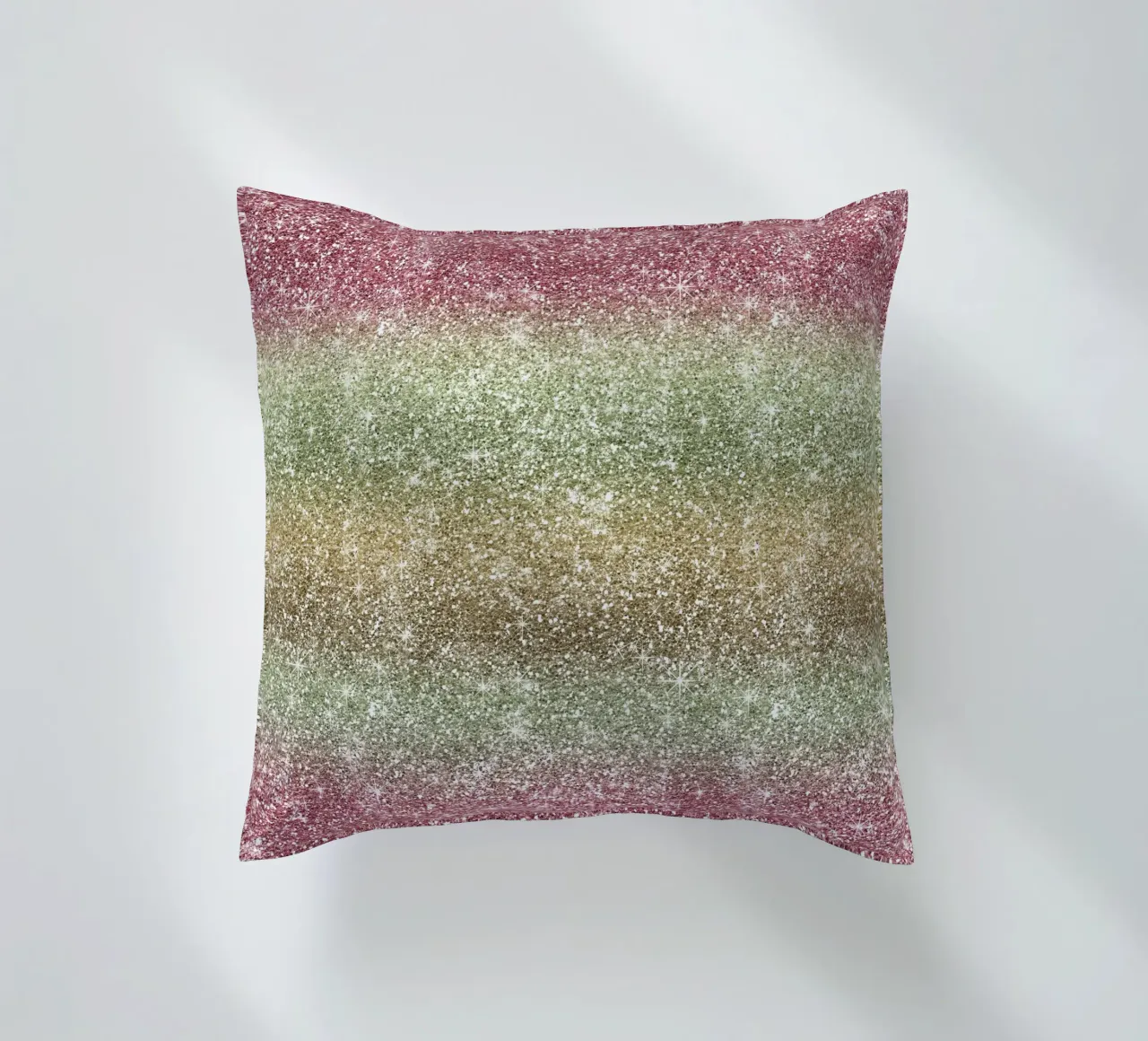 Rainbow Glitter decorative cushion by Happy Littles
