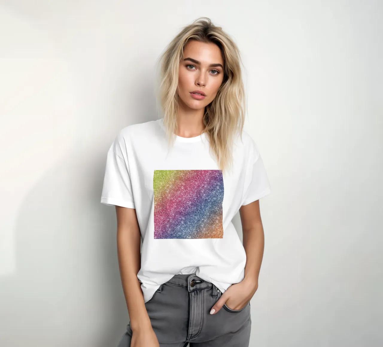 Glitter arcobaleno t-shirt da Happy Littles