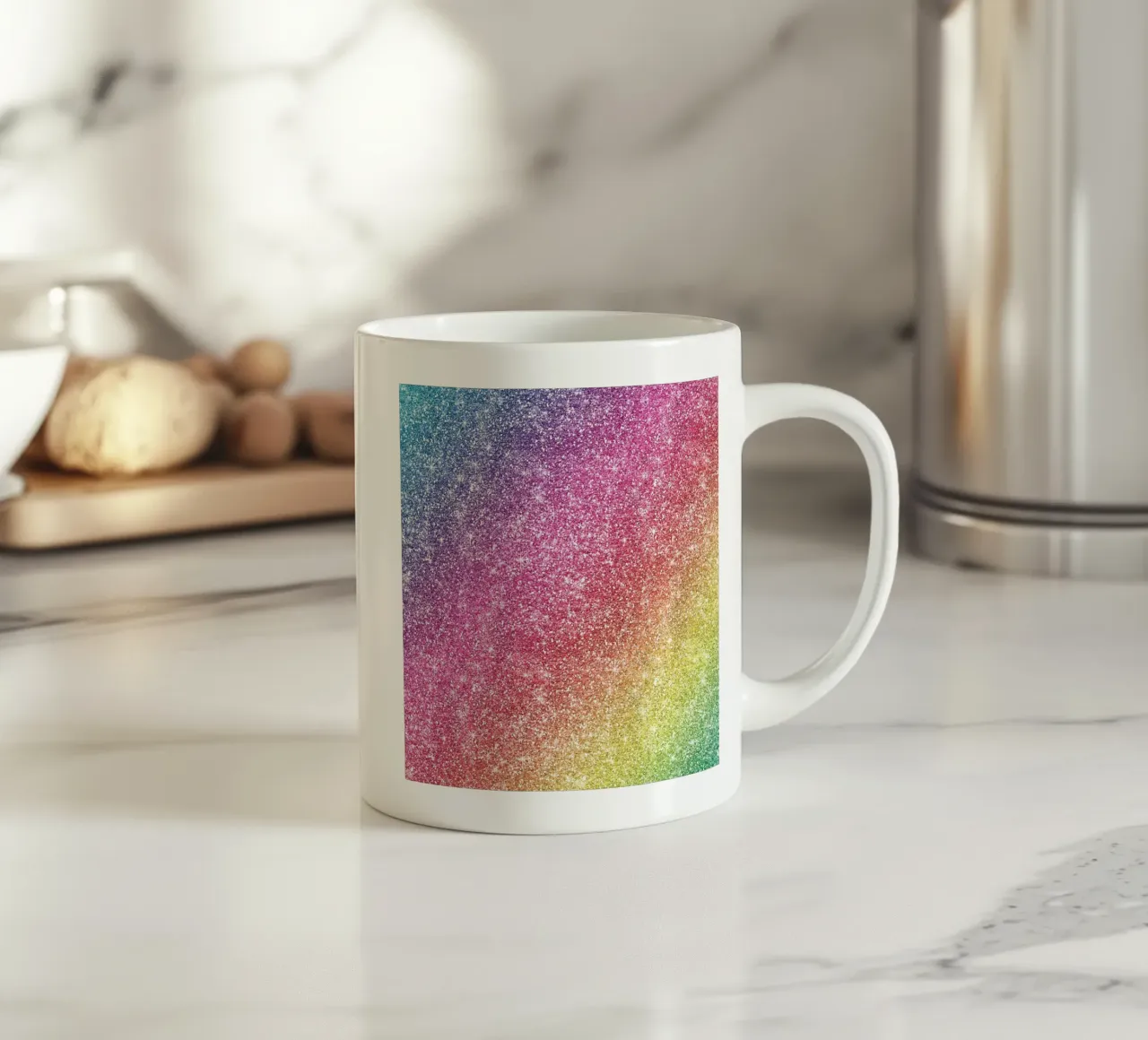 Glitter arcobaleno tazza in ceramica da Happy Littles
