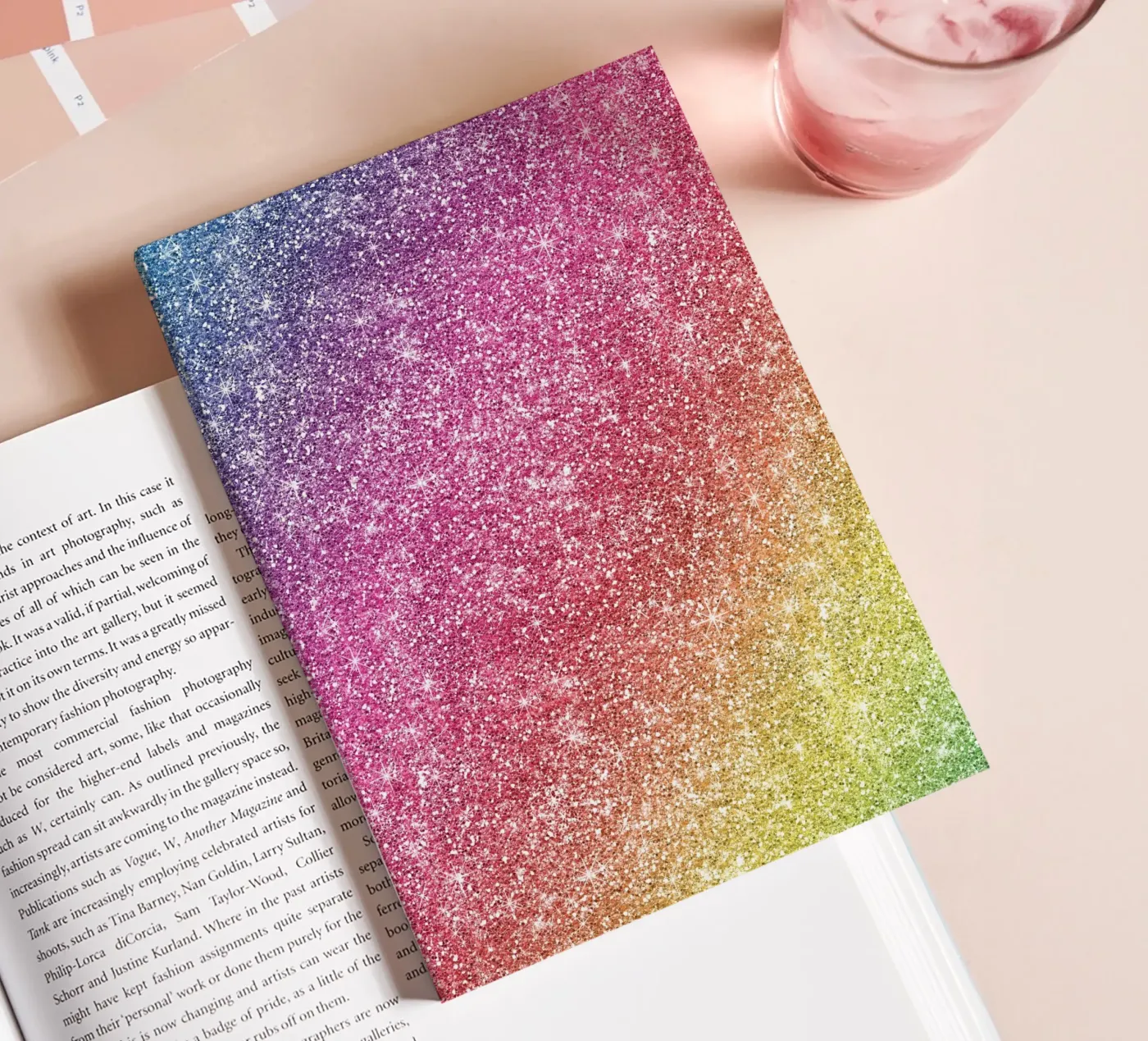 Rainbow Glitter notebook by Happy Littles