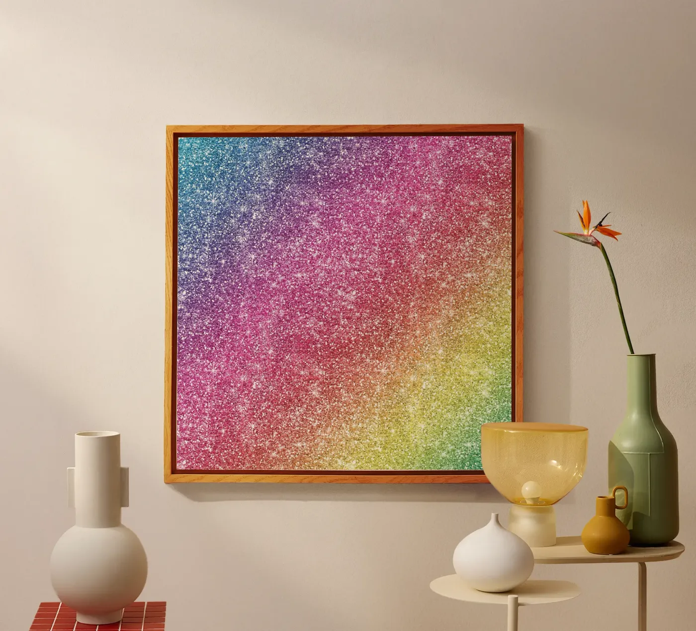 Rainbow Glitter plexiglass da Happy Littles